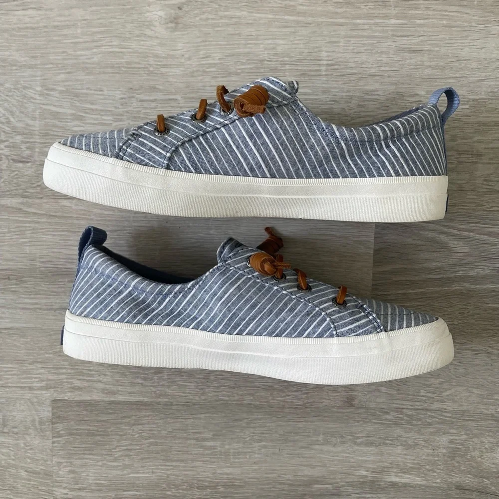 SOLD Sperry Women's Crest Vibe LightSkyBlue Stripe. - Picture 5 of 5